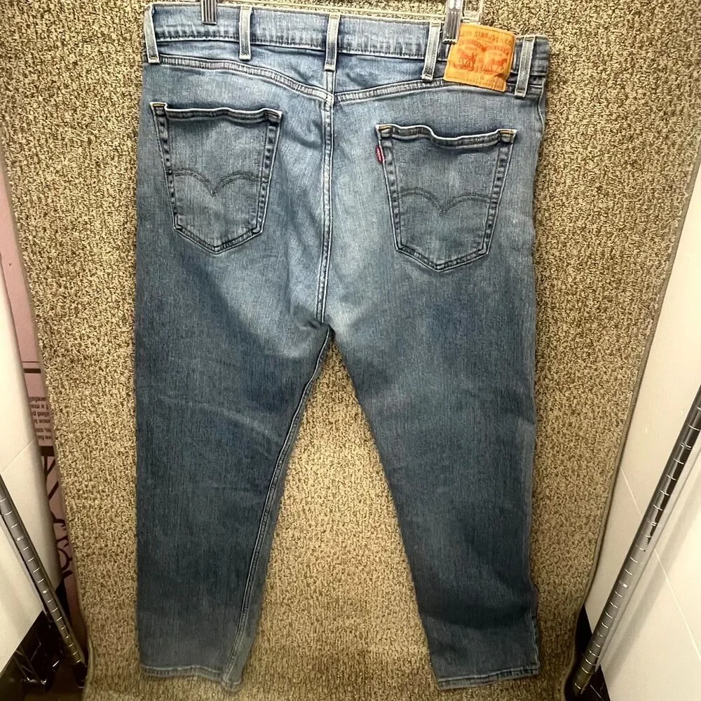 Levi's 505‎ Soft Jeans Men Blue Denim 38x32 Regular Fit Straight Leg Comfortable